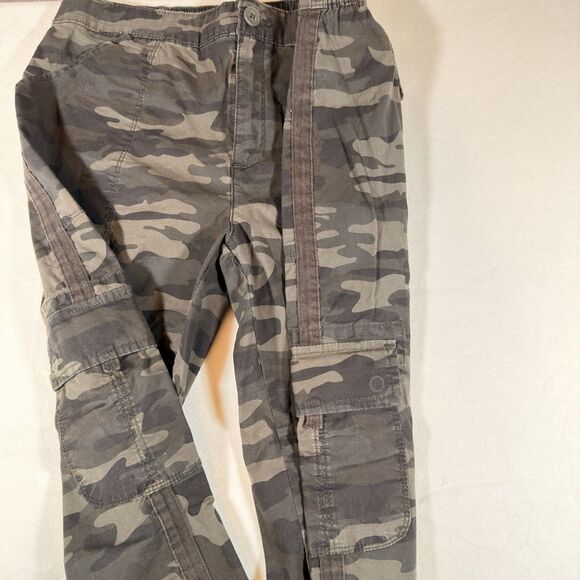 Social Standard by Sanctuary Womens Pants Camo Crop Sz Large Cargo Cotton Blend - Picture 2 of 7